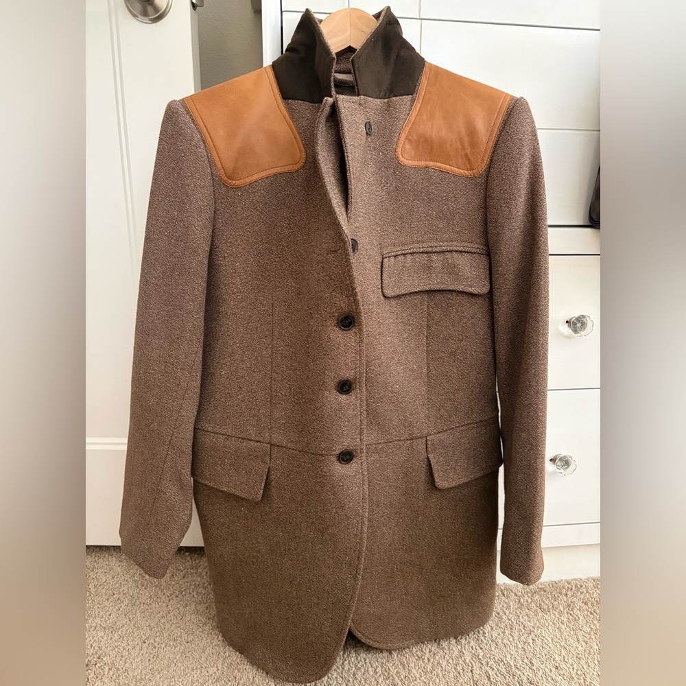 Banana Republic NWT riding jacket with leather accents size 8
